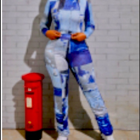Other - MIXED PRINT PANTS SET BLUE NEW SIZE MEDIUM LARGE EX LARGE AND. 2X AVAILABLE